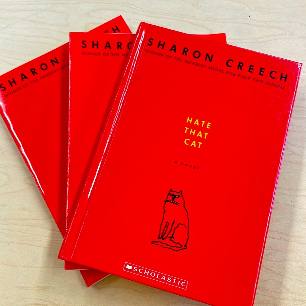 Set of three Hate That Cat books by Sharon Creech